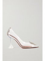 Begum crystal-embellished PVC pumps