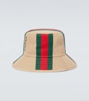 GucciLogo printed cotton canvas bucket hat