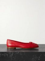 Veralli bow-detailed leather ballet flats