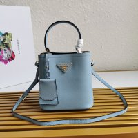 PRADA HANDBAG DOUBLE blue