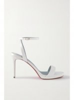 Loubi Queen 100 satin sandals