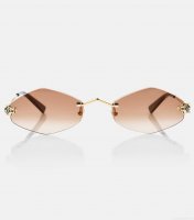 Cartier Eyewear CollectionPanthère de Cartier geometric sunglasses