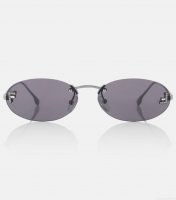 FendiFendi First Crystal oval sunglasses