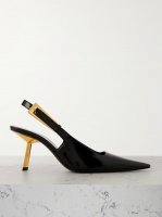 Lee leather slingback pumps