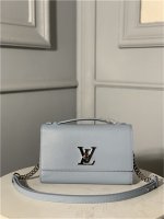 Louis Vuitton Lockme Clutch Olympe Blue