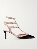 Rockstud 65 patent-leather pumps