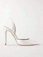 So Nude 105 satin slingback pumps