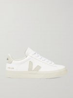 + NET SUSTAIN Campo leather and suede sneakers