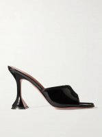 Lupita patent-leather mules