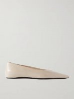 + NET SUSTAIN The Asymmetric Ballerina leather point-toe flats