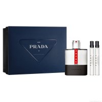 Kit Perfume Prada Luna Rossa Carbon Eau de Toilette Masculino 100 ml + Miniatura 10 ml