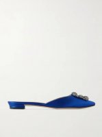 Hangisi embellished satin slippers