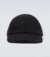 Giorgio ArmaniWool and cashmere-blend baseball cap