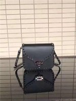 Valentino Rockstud Cross Body Bag Black/Ruthenium