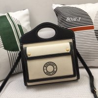 BURBERRY HANDBAG Black with White Accents