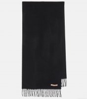 Acne StudiosCanada Narrow fringed cashmere scarf