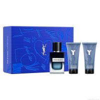 Kit Perfume Yves Saint Laurent Y Masculino Eau de Parfum 60ml + Gel De Banho 50ml + Pós Barba 50ml