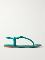 Knotted leather sandals