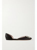 Trompette D'Orsay leather ballet flats