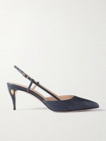 Mario 65 elaphe slingback pumps