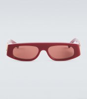 GucciLogo flat-top sunglasses