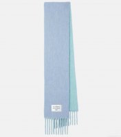 Acne StudiosLogo fringed wool-blend scarf