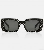 Celine EyewearEmbellished rectangular sunglasses