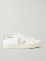 + NET SUSTAIN Campo metallic leather sneakers