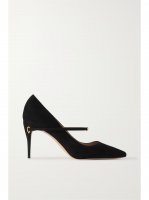 Lorenzo 85 suede pumps