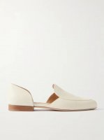 Jax cutout leather point-toe flats