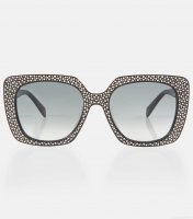 Celine EyewearEmbellished square sunglasses