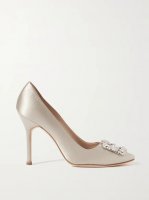 Hangisi 105 embellished satin pumps