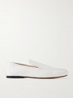 Alessio crinkled-leather loafers