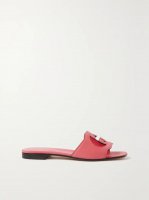 Cutout leather slides