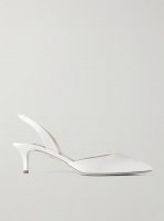 So Nude 50 satin slingback pumps