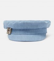 Roger VivierBroche Vivier denim flat cap