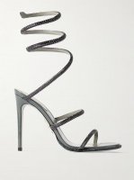 Cleo crystal-embellished satin sandals