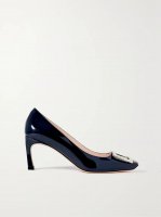 Belle Vivier Trompette buckled patent-leather pumps