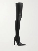 Leather over-the-knee boots