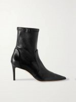 Stuart stretch-leather ankle boots