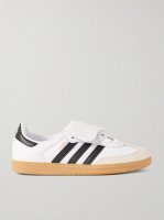 Samba LT nubuck-trimmed leather sneakers