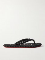 Super Loubi studded rubber flip flops