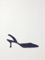 Carolyne 50 suede slingback pumps