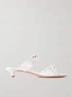 Knot satin sandals