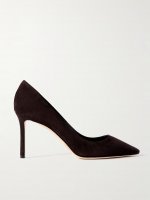 Romy 85 suede pumps