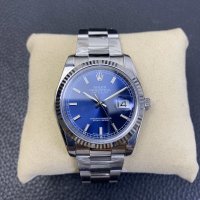 Rolex Datejust 36 Series, Blue Dial with Three-Link Bracelet