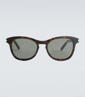 Saint LaurentRound-frame acetate sunglasses