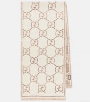 GucciGG wool-blend jacquard scarf