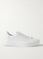 City Court logo-detailed leather sneakers