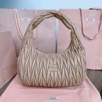 MIU MIU HANDBAG Khaki Apricot